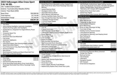 2023 Volkswagen Atlas Cross Sport 3.6L V6 SEL