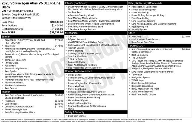 2023 Volkswagen Atlas 3.6L V6 SEL R-Line