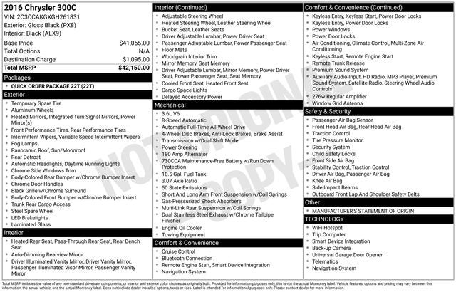 2016 Chrysler 300 C