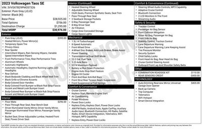 2023 Volkswagen Taos 1.5T SE