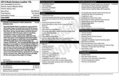 2014 Buick Enclave Leather Group