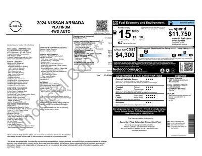 2024 Nissan Armada Platinum