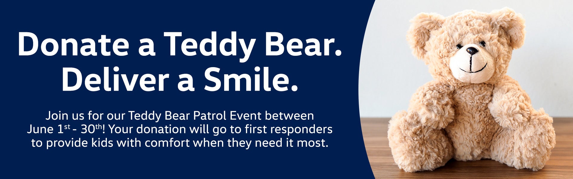 Teddy bear donation