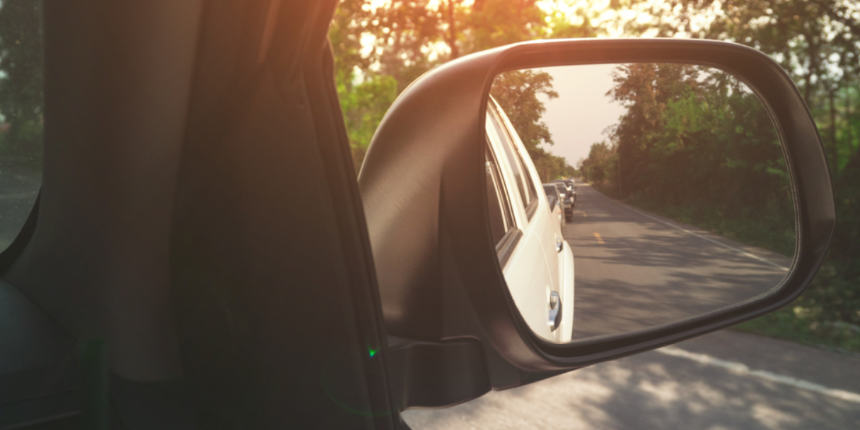 VW rear view mirror